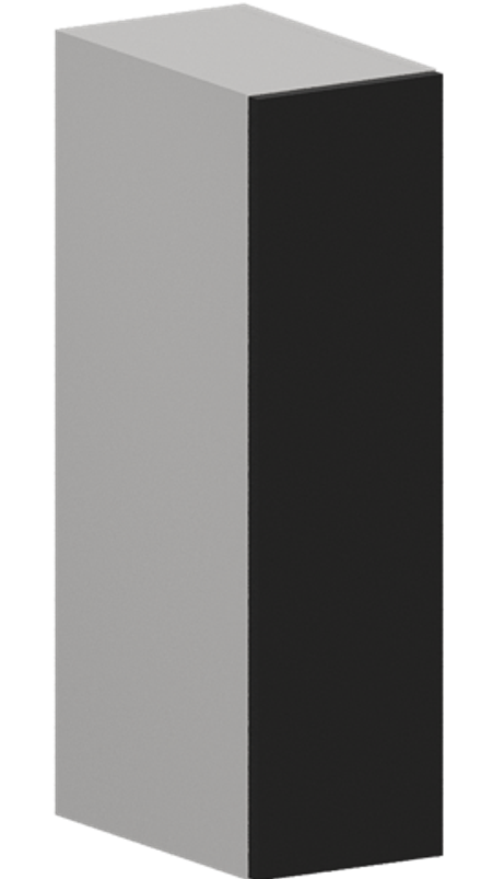 Кухня Модуль ШВБ 200М Ликата / Черный матовый