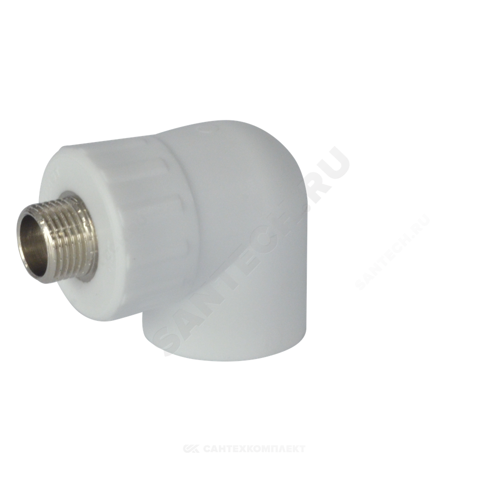 Угольник PP-R комбинированный белый Дн 32х1/2" НР RTP (РосТурПласт) 10804
