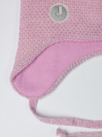 Комплект шапка ДЕМИ вязаная + снуд (Глициния) ЛОРА