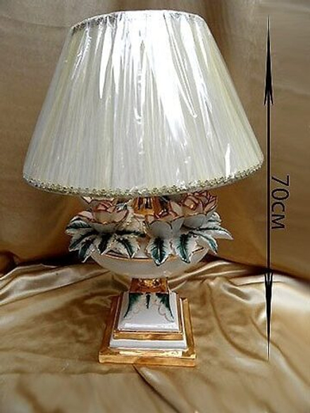 Lenardi 30-045 Настольная лампа с цветами 70см(х1) Фарфор