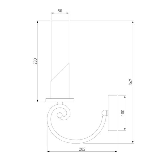 Бра Eurosvet Banci 60117/1 никель