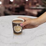 Стакан одноразовый бумажный 250/280 мл, D 80 мм, КОМПЛЕКТ 50 шт., однослойный, холодное/горячее, Taste Quality, ФОРМАЦИЯ, HB80-280-0004