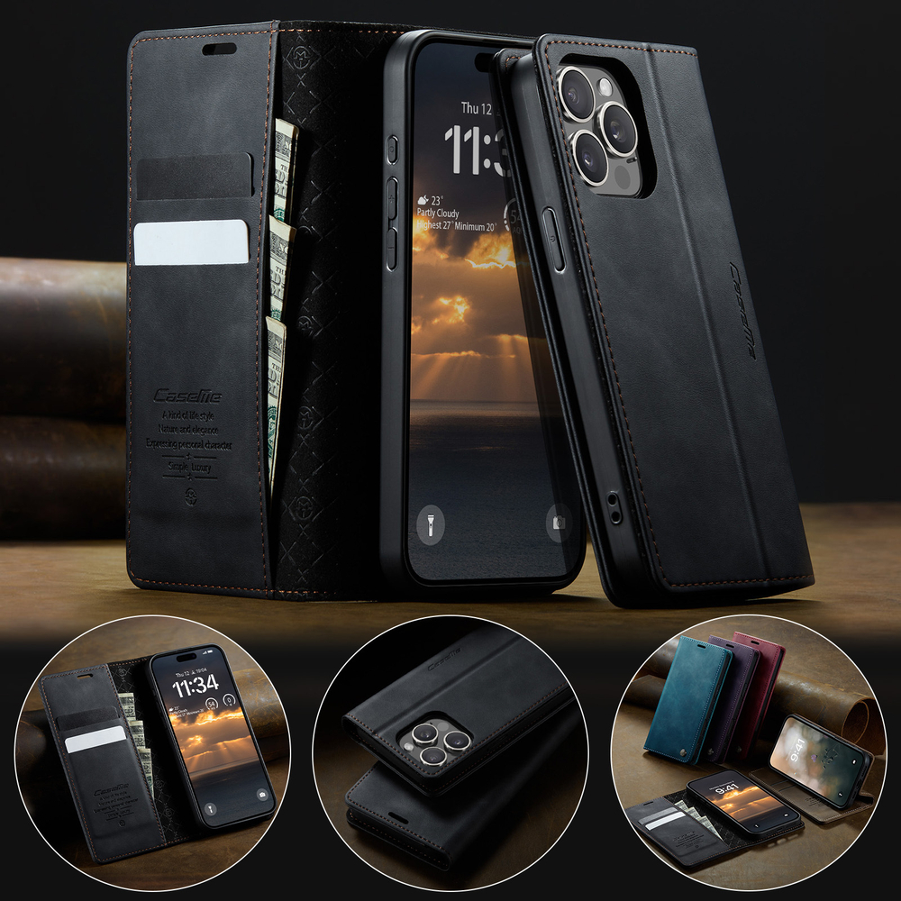 Чехол-книжка CaseMe RFiD iPhone 15 Pro