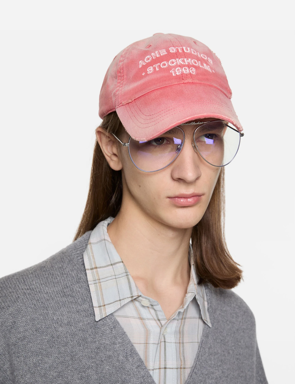 Бейсболка Acne Studios Sprayed Logo "Red"