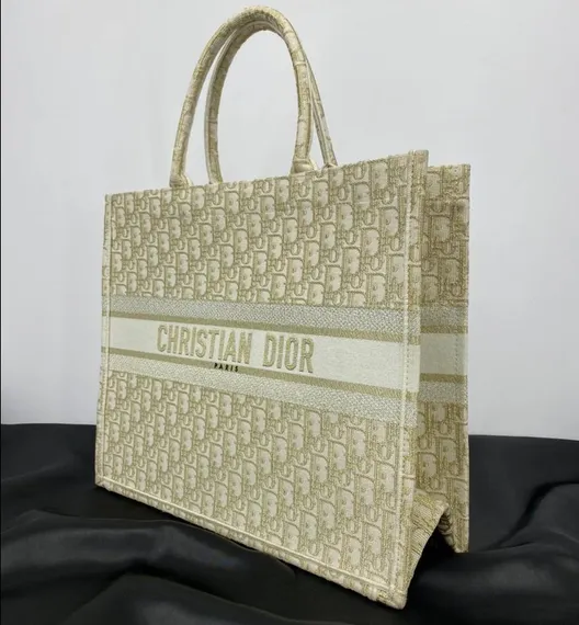 Сумка женская Dior Book Tote, а золотой