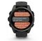 Умные часы Garmin Fenix 8, 43 мм, AMOLED, Sapphire Carbon Gray DLC Titanium with black/pebble gray silicone band