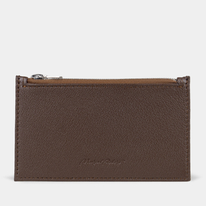 Кардхолдер из кожи козы и аллигатора, коричневого цвета