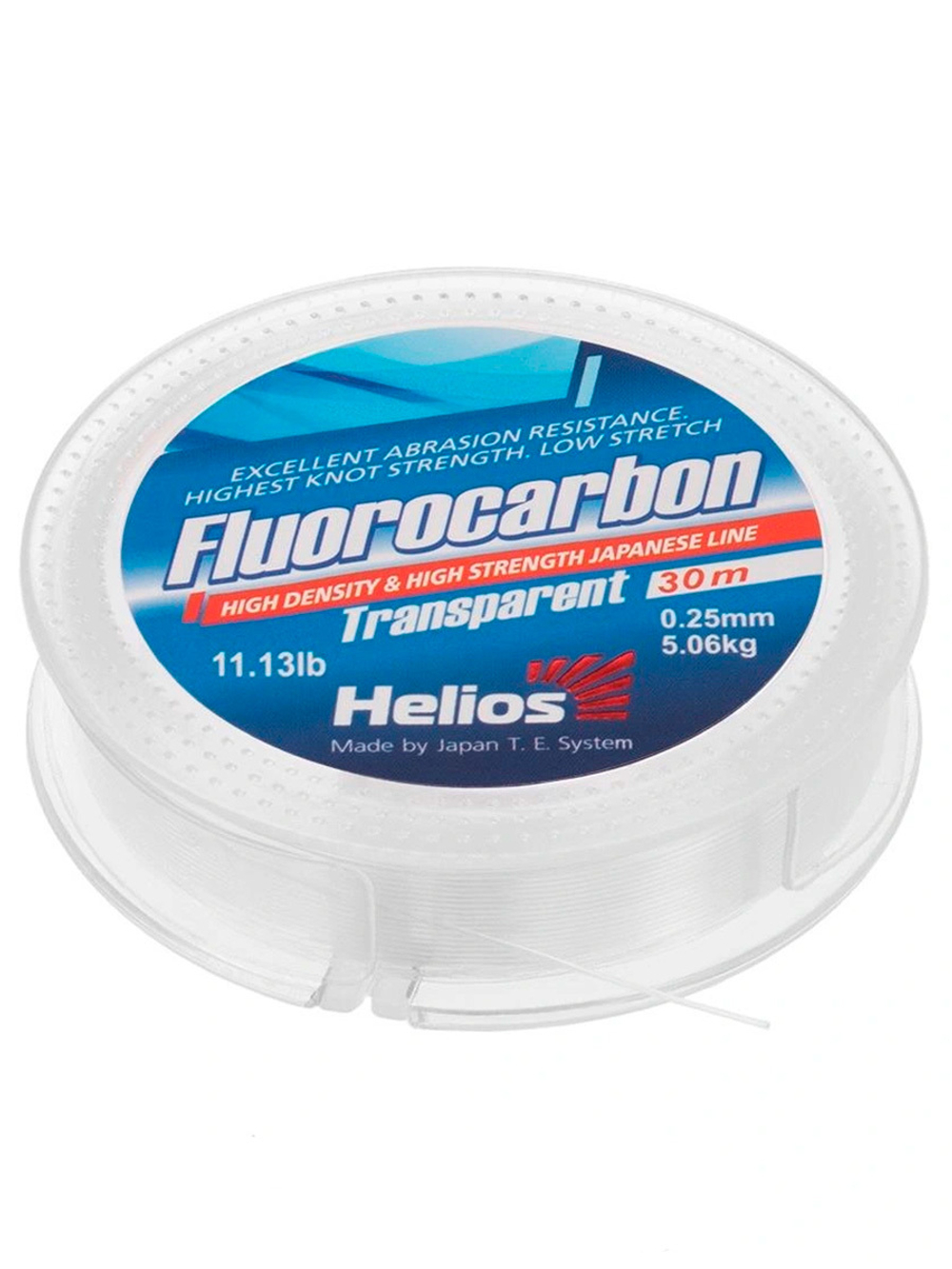 Леска для рыбалки Helios FLUOROCARBON Transparent 0,25mm/30 (HS-FCT 25/30)
