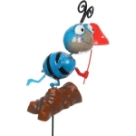 Фигура на спице «Пчёлка с грибочком» 60 см (фигура 14*8 см), микс