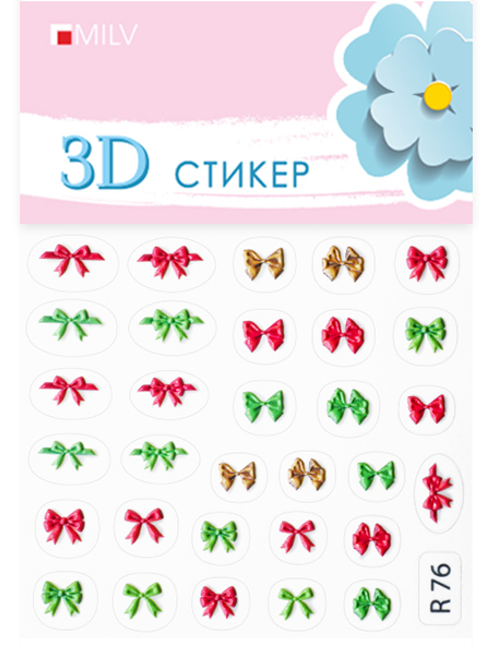MILV 3D-Стикер R 76