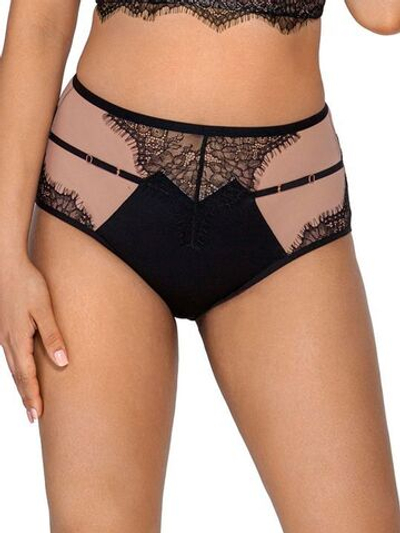 Трусы-бразилиана с высокой линией талии (Размер: M) (Цвет: черный)