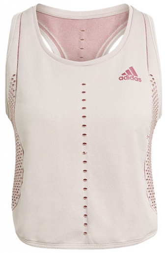 Женский топ теннисный Adidas Primeknit Primeblue Tank W - Бежевый