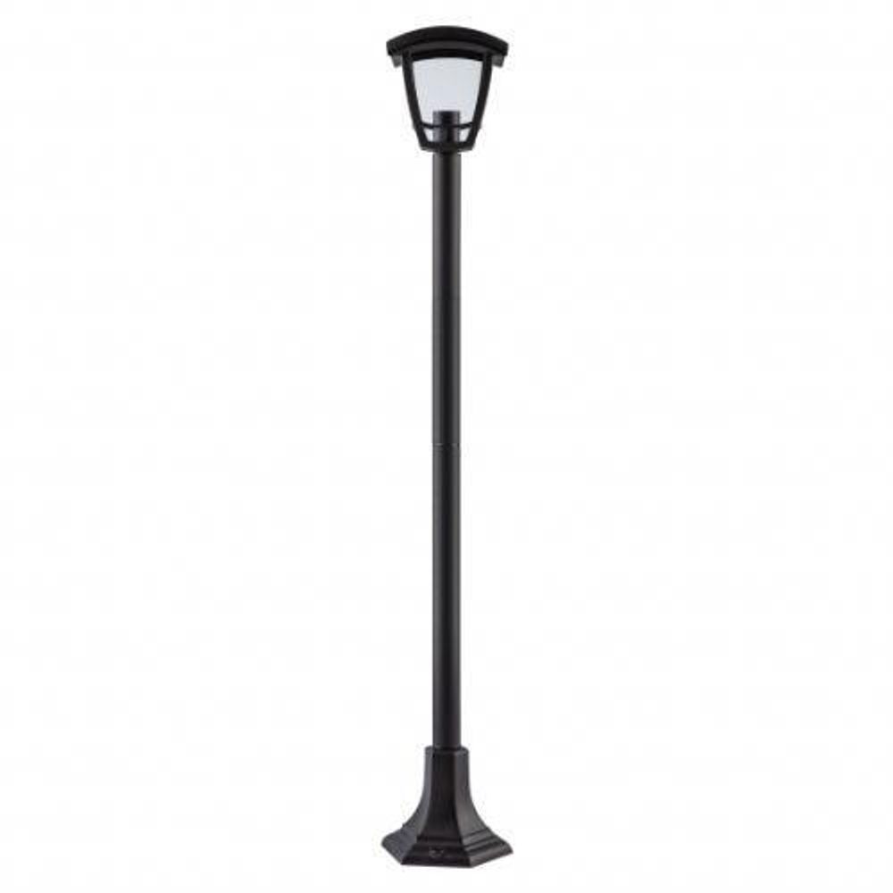 Светильник садово-парковый 4гран. черн. напольный 112см E27 IP44(У1) НТУ 07-40-002 "Валенсия 4" ЭРА Б0051192