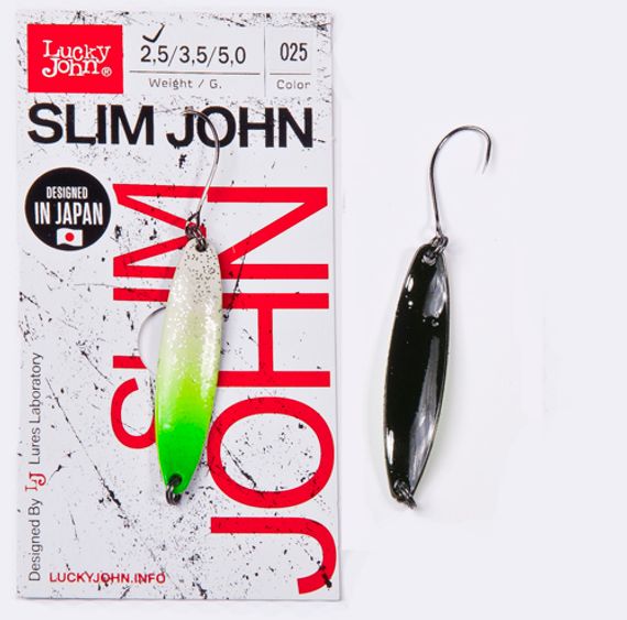 Блесна колеб. Lucky John SLIM JOHN длин.45мм/03.5г 025