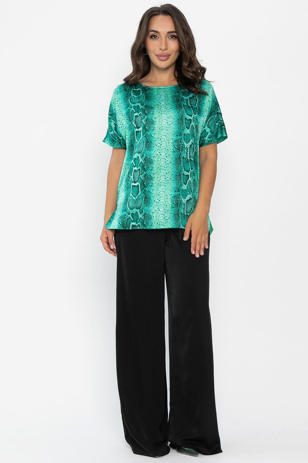 Блуза Морган (зеленая) Б14032-16М LT Collection