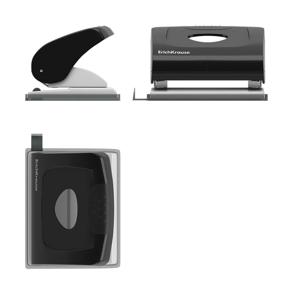 Дырокол Erich Krause Elegance Classicна 20л., корпус пластик, ассорти