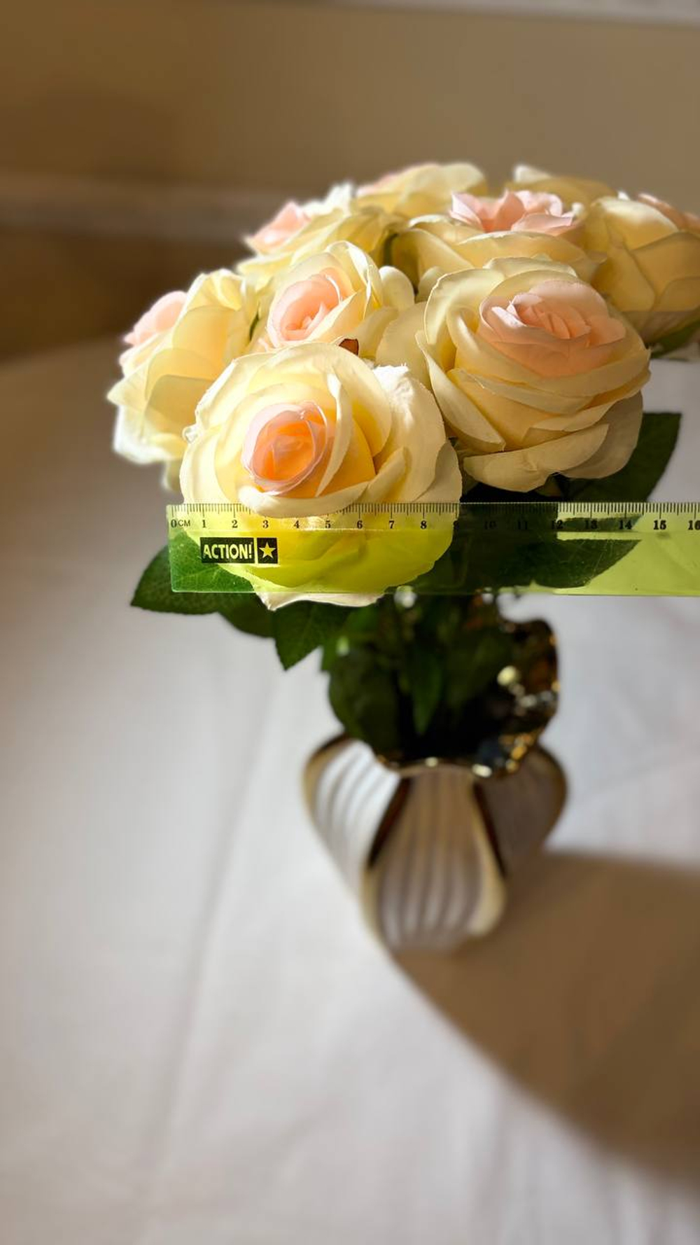 45 см розы желтые