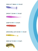 Набор приманок "Мормо Мини" в коробке от River Fish