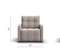 Кресло-кровать Денди Слим велюр Monolit латте