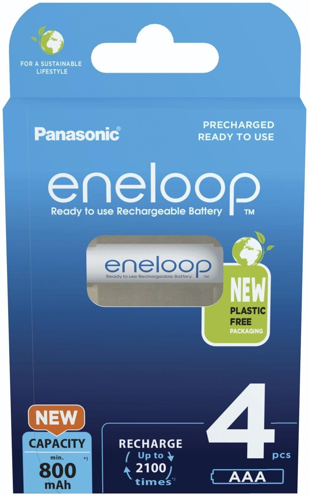 Аккумулятор Panasonic Eneloop BK-4MCDE/4BE 800 mAh 4шт AAA