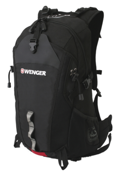 Рюкзак Wenger, черный, 29х19х52 см, 28 л