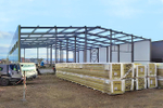 Строительство здания быстровозводимых конструкций
