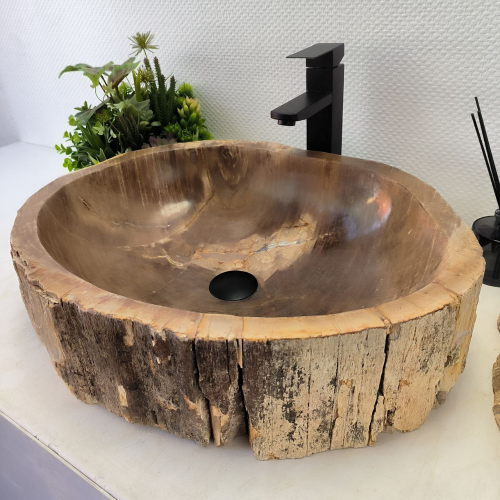 Раковина из окаменелого дерева OD-62420 57*45*15
