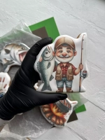 Имбирные пряники для торта рыбаку