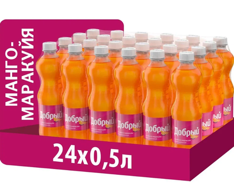 Добрый "Манго маракуя" 0,5 л. ПЭТ. (24 шт. в упаковке)