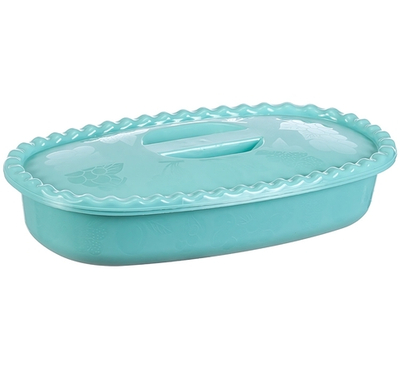 Миска прямоугольная 2.7л с крышкой М1323