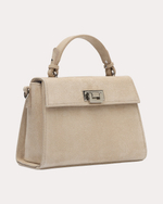 СУМКА "22" БЕЖЕВАЯ ЗАМША