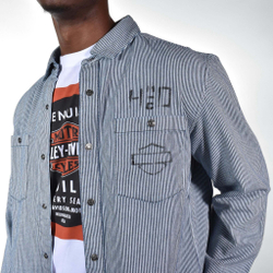 Рубашка Railroad Stripe Logo Harley-Davidson