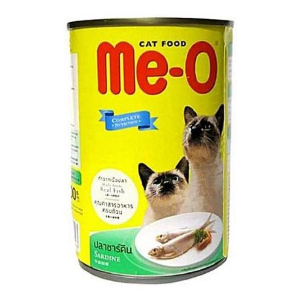Me-O консервы для взрослых кошек всех пород, сардины