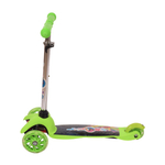 Самокат 3х кол. желтый, 55см, макс.высота ручки 62см. колеса PU свет, макс.вес 45кг.