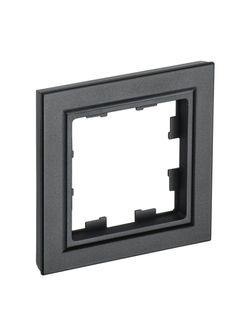 Рамка 1-м BRITE РУ-1-БрЧ черн. IEK BR-M12-K02