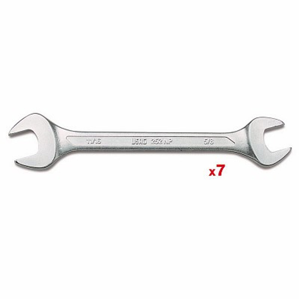 252 NP/SE7 Набор из 7-ми рожковых, двусторонних ключей, USAG (Италия)