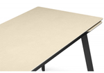 Керамический стол Woodville Норман 120(180)х80 okara light yellow, черный