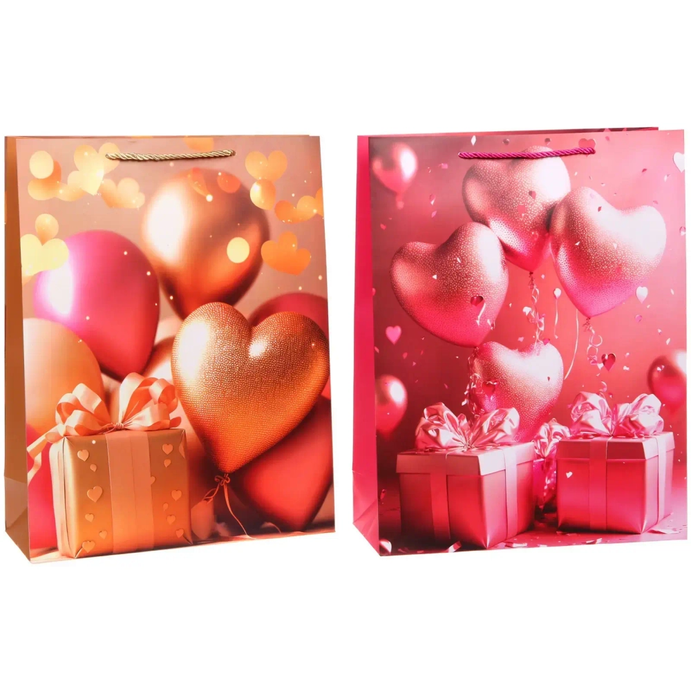 Пакет подарочный «Влюбленность» 31*40*12 см, микс