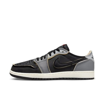 Баскетбольные кроссовки Air Jordan 1 Retro Low OG EX "Black and Smoke Grey"
