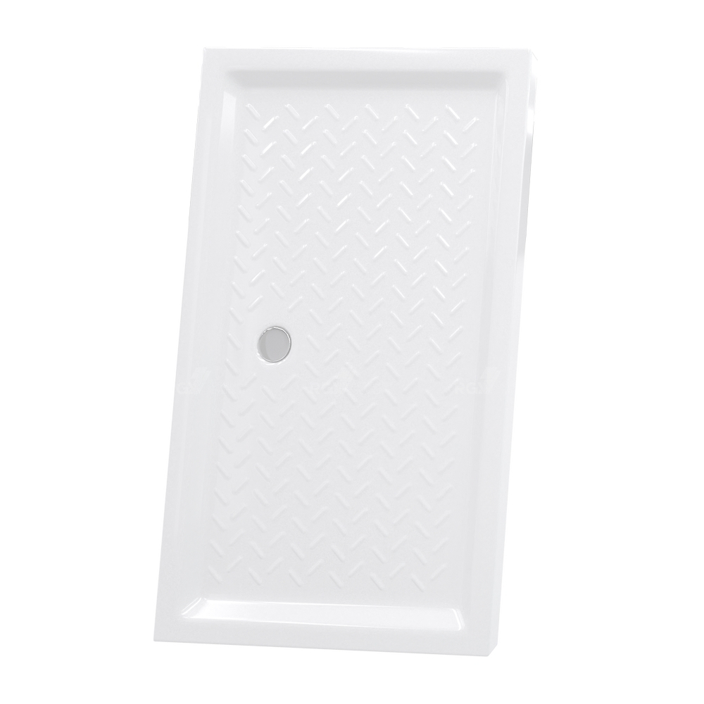 Душевой поддон керамический, прямоугольный, белый RGW CR (800x1200)