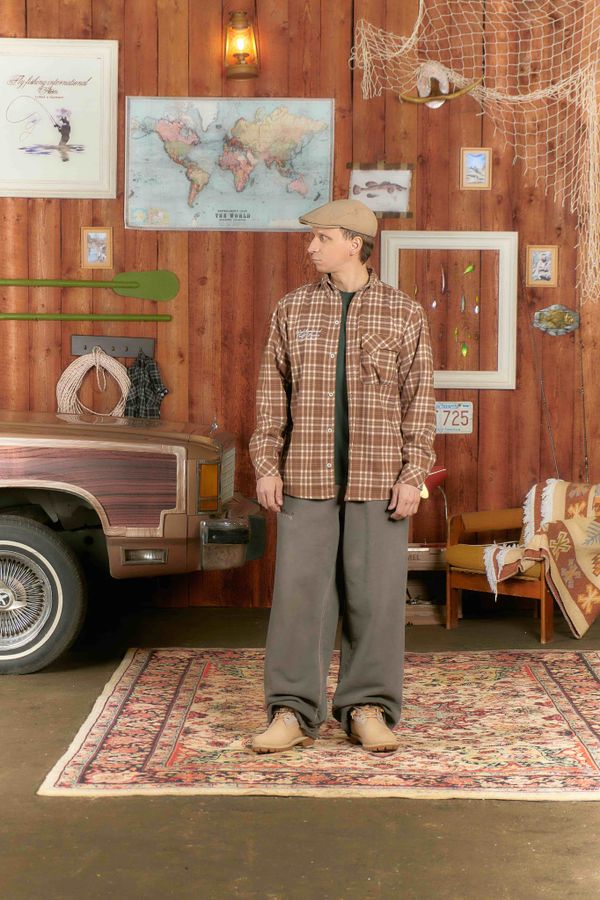 Рубашка Human Flannel Brown - фото 14