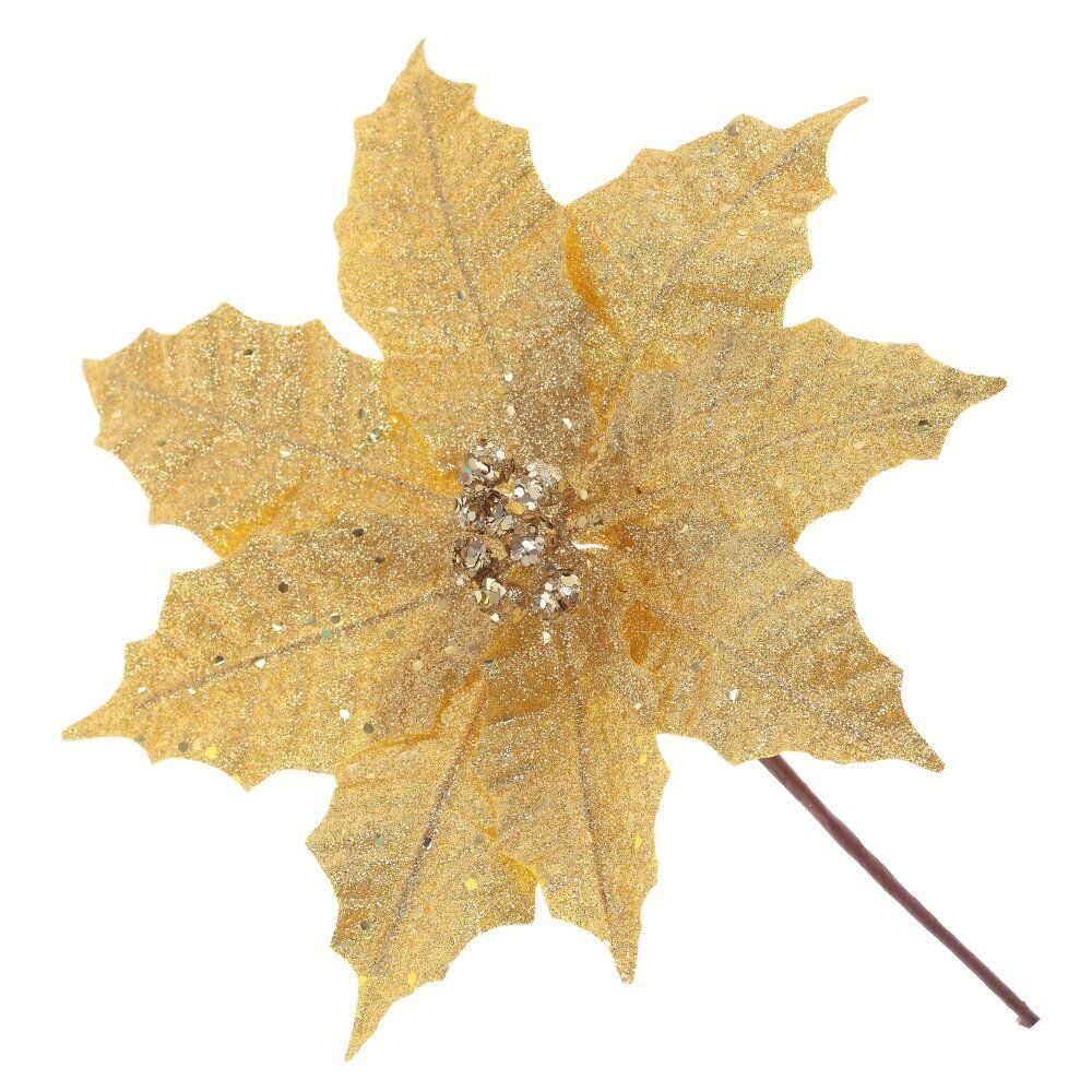 GAEM Цветок искусственный "Пуансеттия", L25 W25 H26 см, 2в.