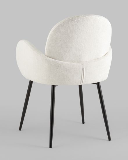 Стул обеденный Wave букле белый