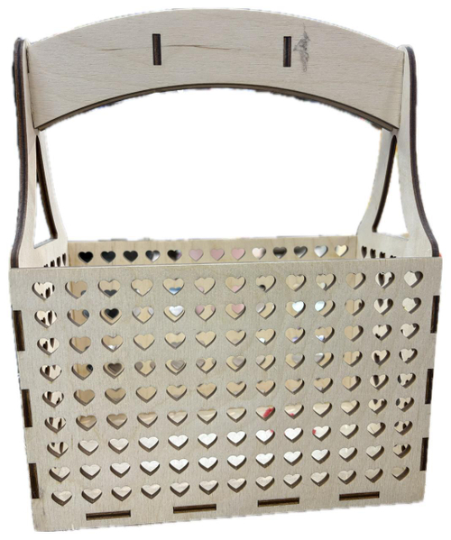 Корзина с маленькими сердечками 25-12-11 ф4