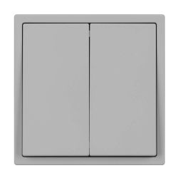 Механизм звонкового выключателя двухклавишный SWT-NOBE-MKR2-SFPL-IS (230V, 10A) (Arlight, Никель) 061786