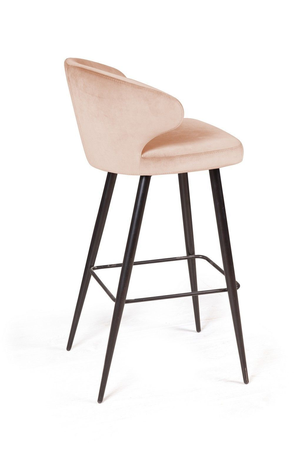 Стул барный Richard, бархат бежевый 5