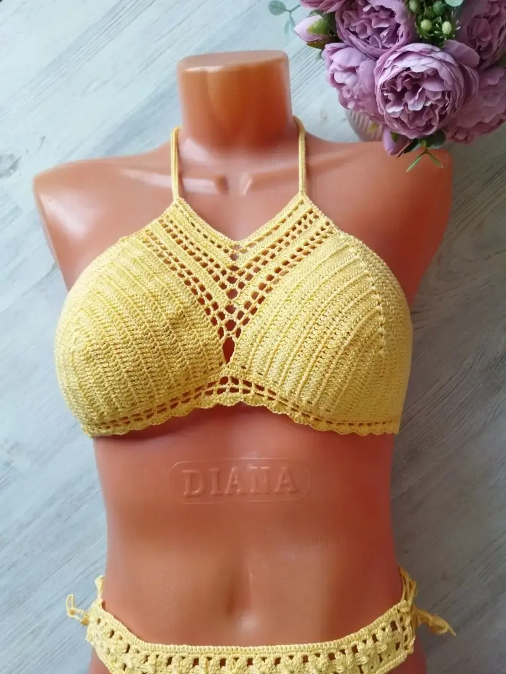 Вязаный купальник