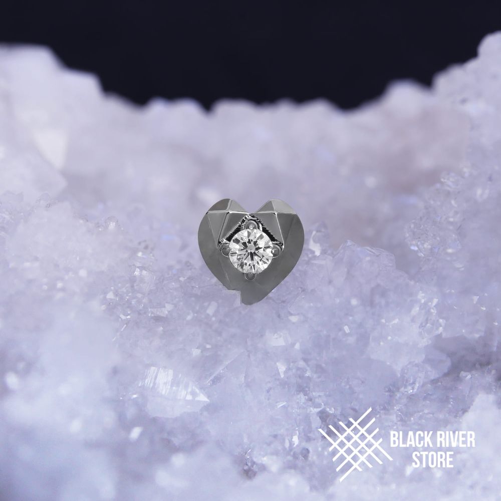 Heart Faceted Crystal