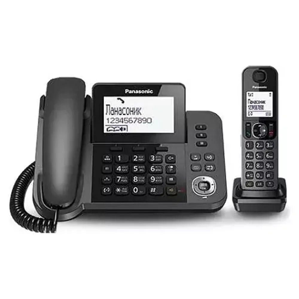 Радиотелефон PANASONIC KX-TGF310 (RUM) Черный металлик