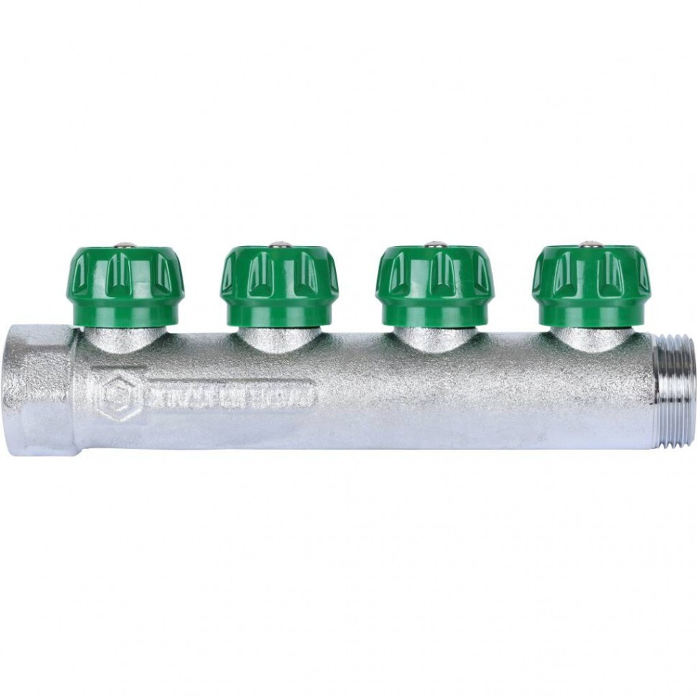 Коллектор распределительный 1", 4 отвода 3/4" EU